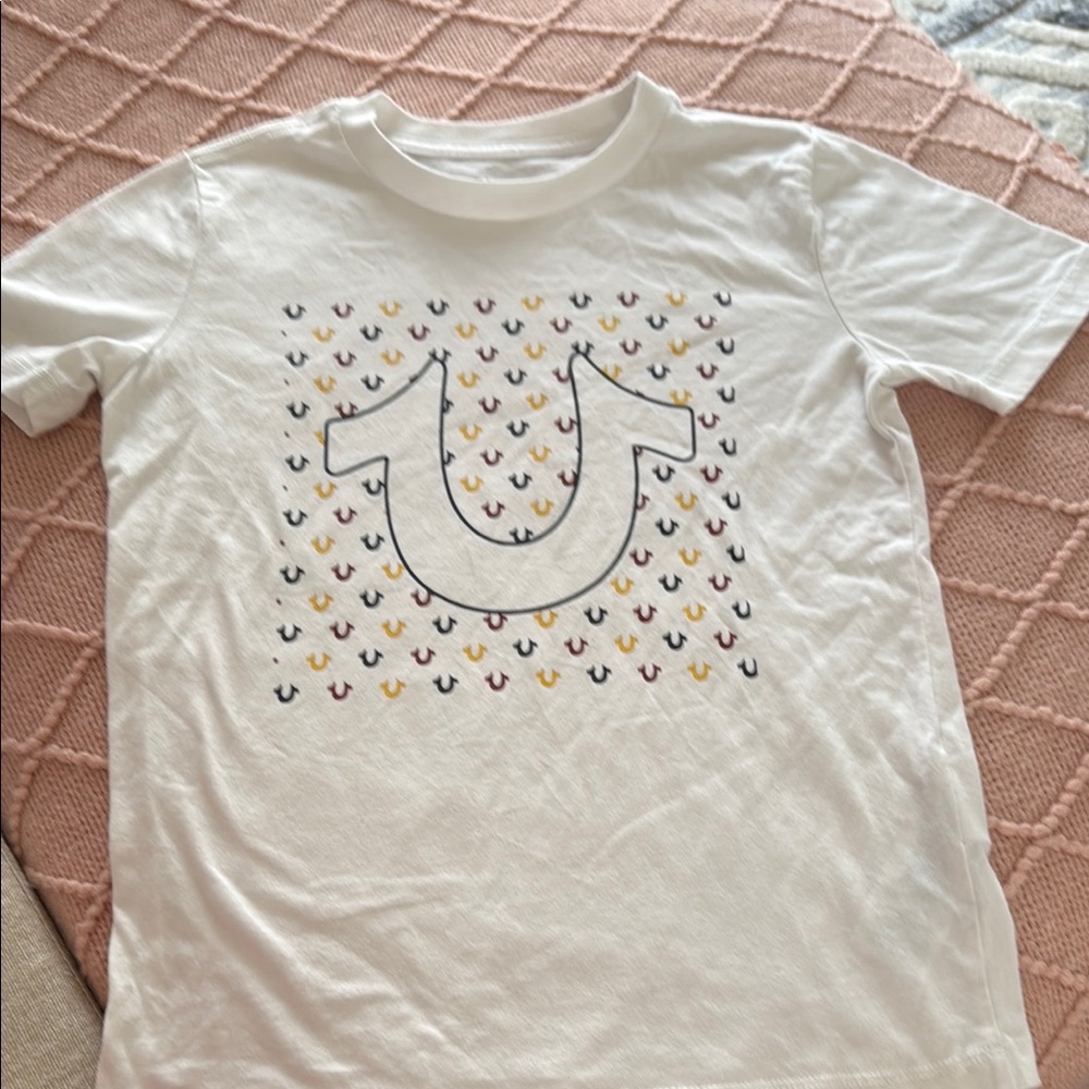 Kids White Graphic T-Shirt